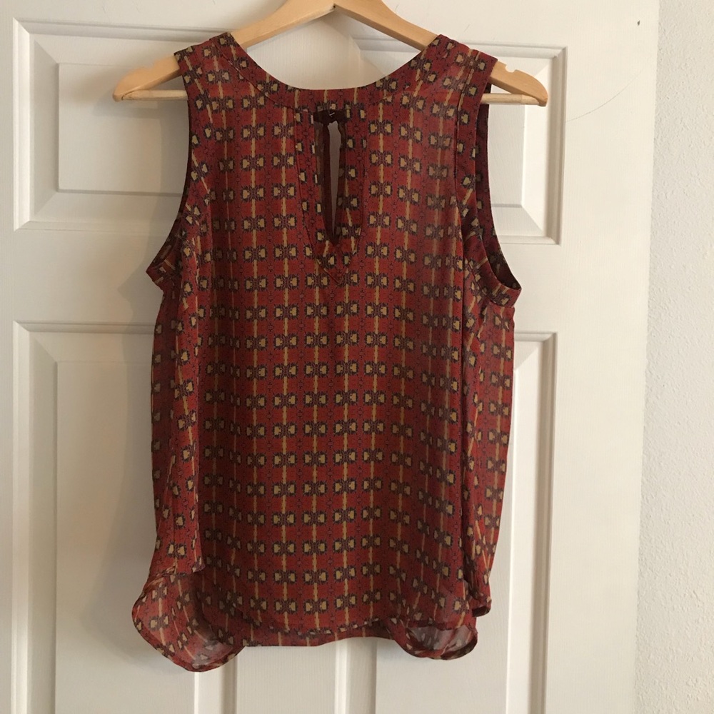 ASTR sheer sleeveless top size L